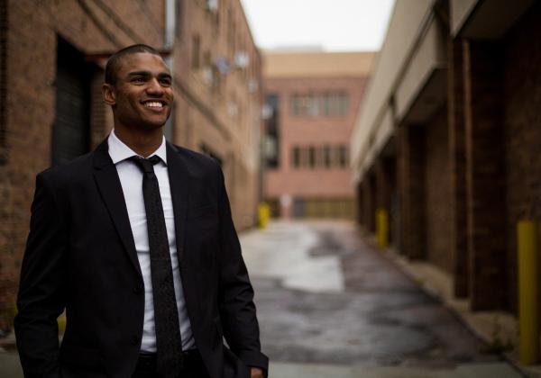 A man in a suit