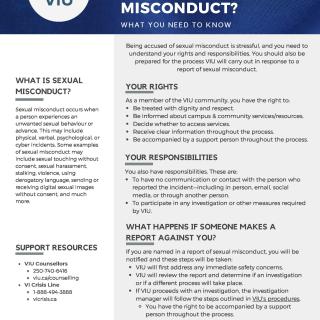 Conduct Sexual Misconduct Respondent Info One-pager