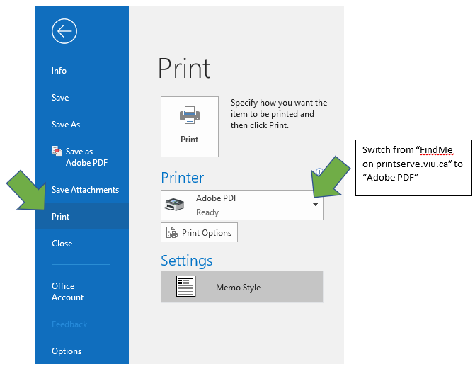 Save as PDF example