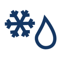 picture of snowflake and water drop